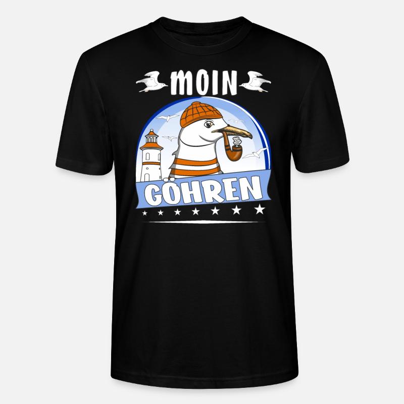 MÖWE MOIN GÖHREN - Stanley/Stella Unisex Bio-T-Shirt CRAFTER - Schwarz