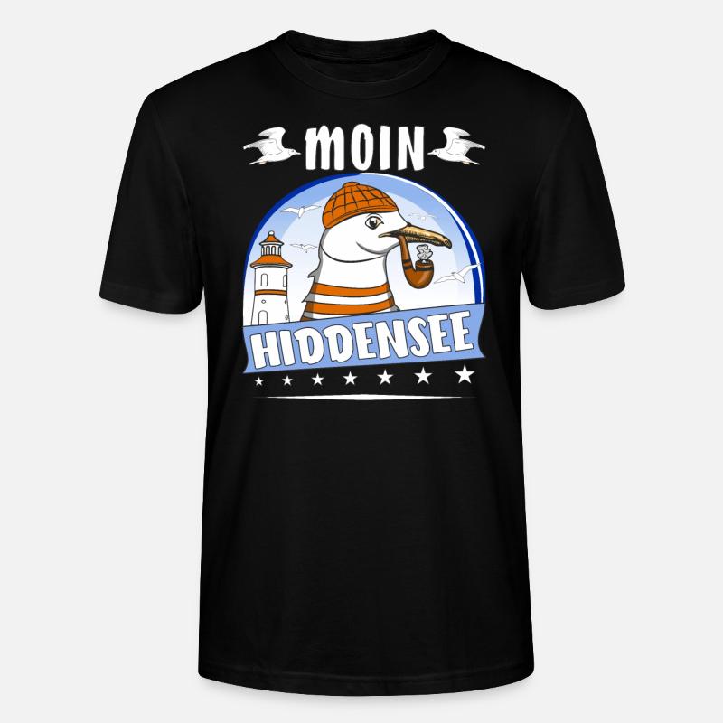 MÖWE MOIN HIDDENSEE - Stanley/Stella Unisex Bio-T-Shirt CRAFTER - Schwarz