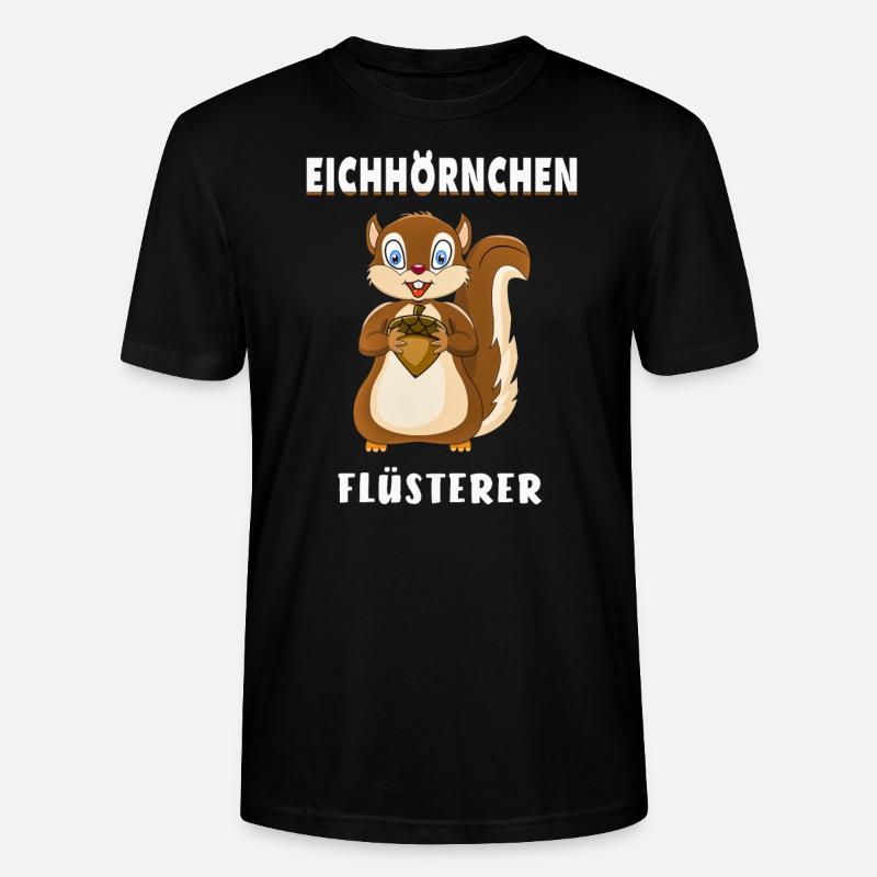 EICHHÖRNCHEN FLÜSTERER - Stanley/Stella Unisex Bio-T-Shirt CRAFTER - Schwarz