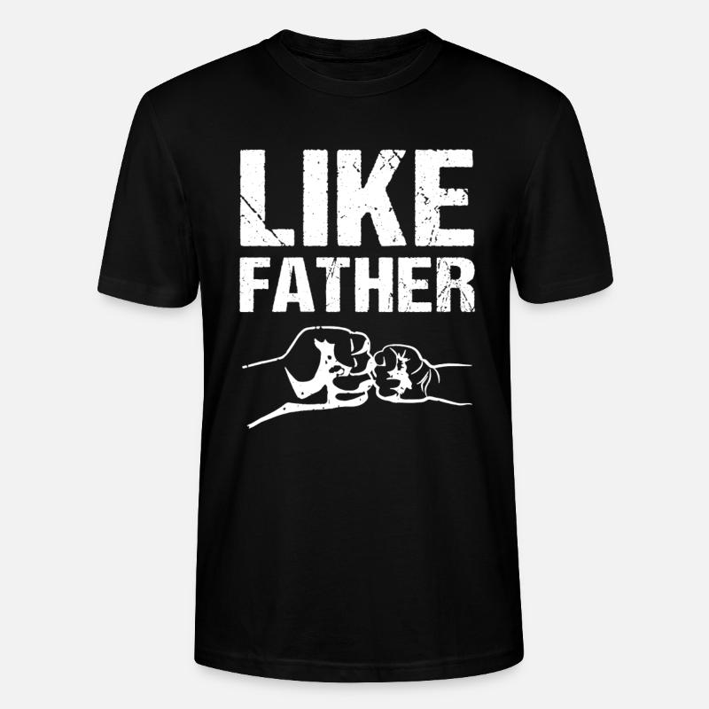 Like Father Like Son - Stanley/Stella Unisex Bio-T-Shirt CRAFTER - Schwarz