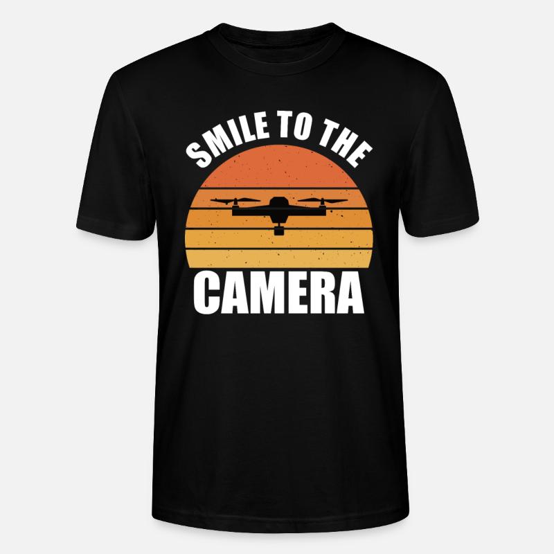 Drone - Camera Drone - Stanley/Stella CRAFTER Unisex Organic T-Shirt - black