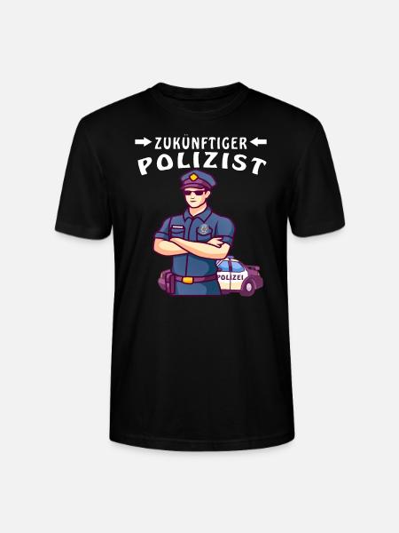 ZUKÜNFTIGER POLIZIST - Stanley/Stella Unisex Bio-T-Shirt CRAFTER - Schwarz