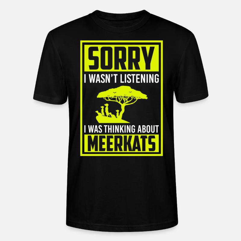 Suricate Mignon Mignon Doux - T-shirt bio CRAFTER Stanley Stella Unisexe - noir