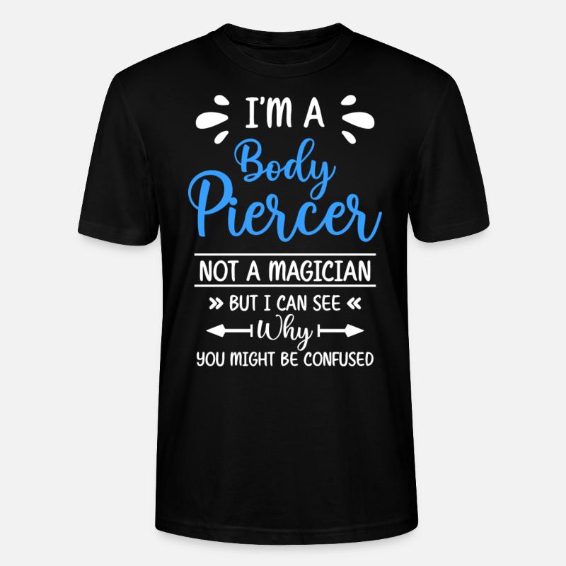 Piercer Körperschmuck Piercingstudio - Stanley/Stella Unisex Bio-T-Shirt CRAFTER - Schwarz
