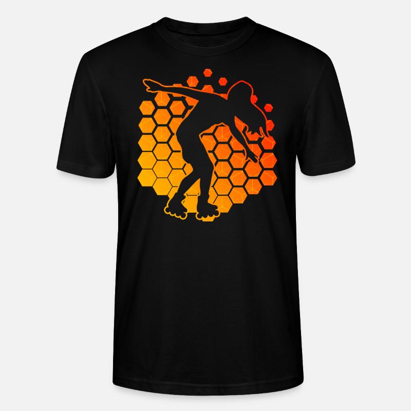 Rollerskate Roller Skating Rollerskaten Rollschuhl - Stanley/Stella Unisex Bio-T-Shirt CRAFTER - Schwarz