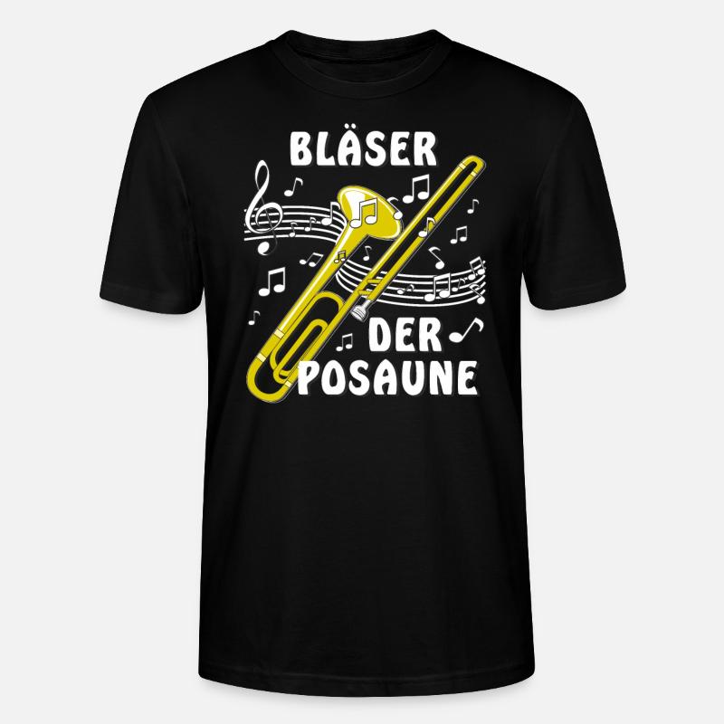 BLÄSER DER POSAUNE - Stanley/Stella Unisex Bio-T-Shirt CRAFTER - Schwarz