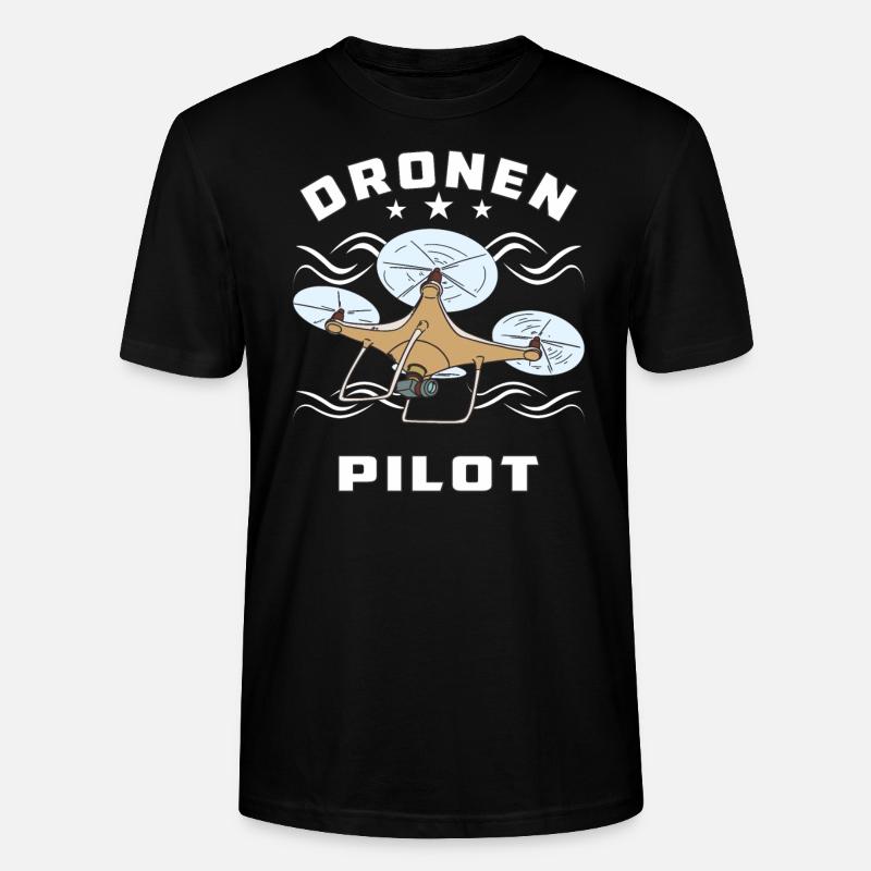 DRONEN PILOT - Stanley/Stella Unisex Bio-T-Shirt CRAFTER - Schwarz