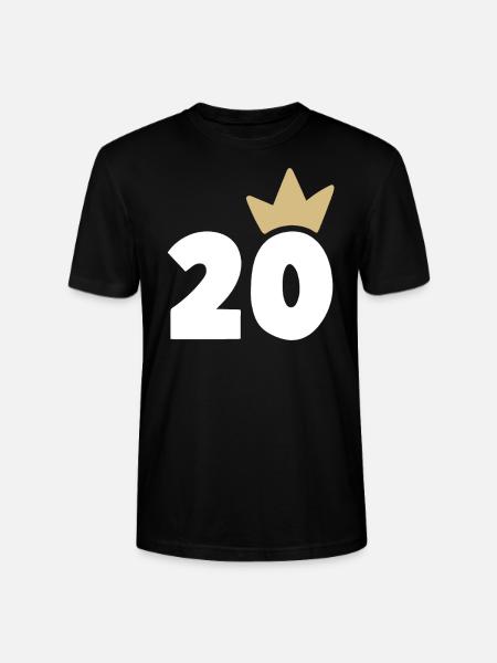 20 crown number 30 - Stanley/Stella CRAFTER Unisex Organic T-Shirt - black