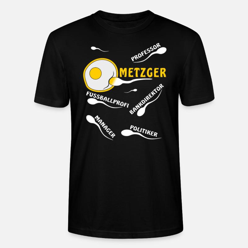 METZGER - Stanley/Stella Unisex Bio-T-Shirt CRAFTER - Schwarz