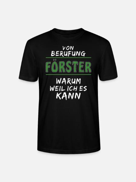 VON BERUFUNG FÖRSTER - Stanley/Stella Unisex Bio-T-Shirt CRAFTER - Schwarz