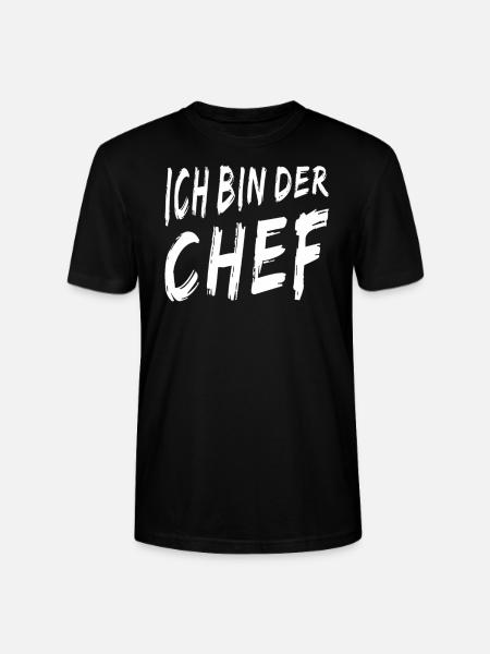 ICH BIN DER CHEF - Stanley/Stella Unisex Bio-T-Shirt CRAFTER - Schwarz