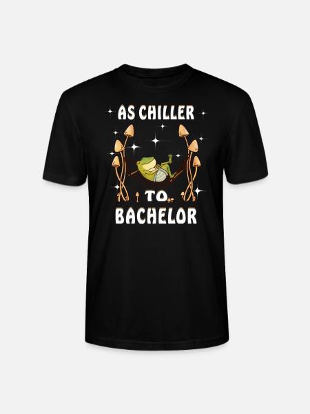 AS CHILLER TO BACHELOR - Stanley/Stella CRAFTER Unisex Organic T-Shirt - black