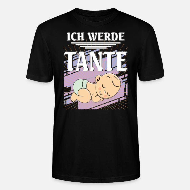 ICH WERDE TANTE - Stanley/Stella Unisex Bio-T-Shirt CRAFTER - Schwarz