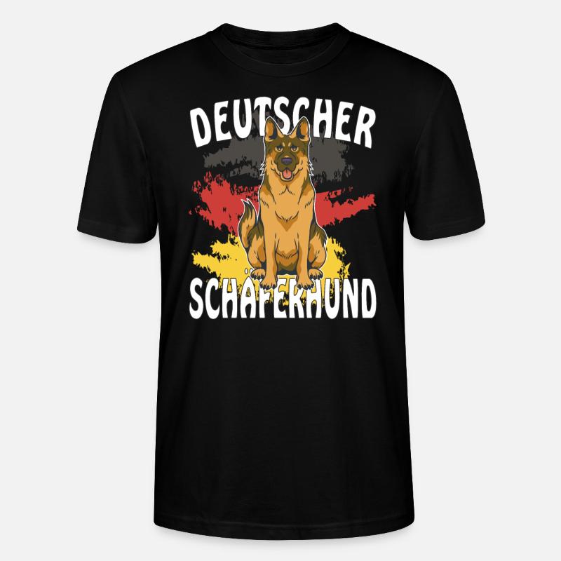 DEUTSCHER SCHÄFERHUND - Stanley/Stella Unisex Bio-T-Shirt CRAFTER - Schwarz