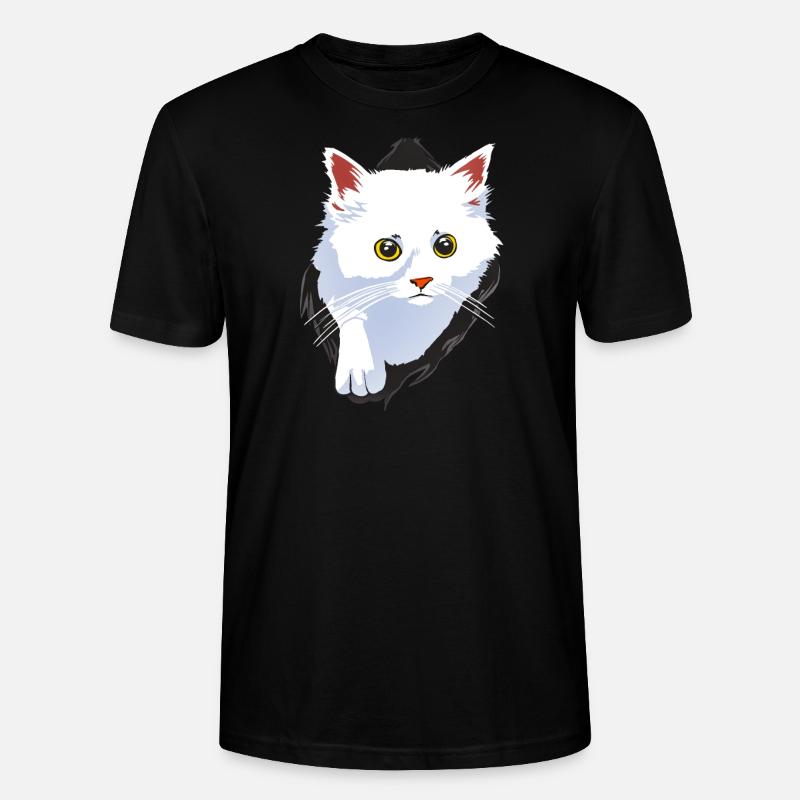 KATZE WEISS - Stanley/Stella Unisex Bio-T-Shirt CRAFTER - Schwarz