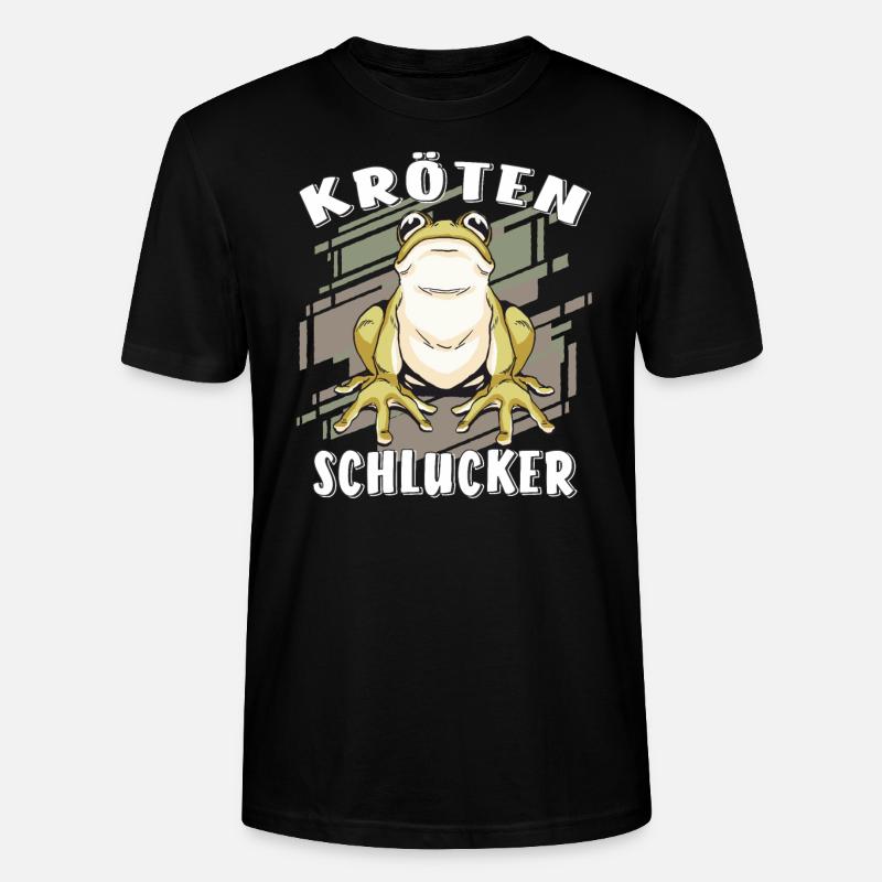 KRÖTEN SCHLUCKER - Stanley/Stella Unisex Bio-T-Shirt CRAFTER - Schwarz