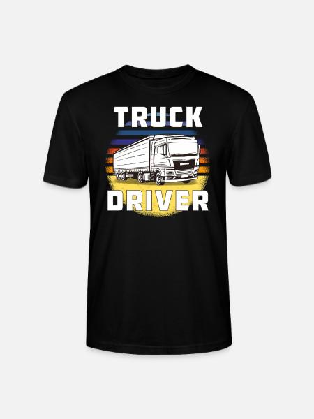 TRUCK DRIVER - Stanley/Stella CRAFTER Unisex Organic T-Shirt - black