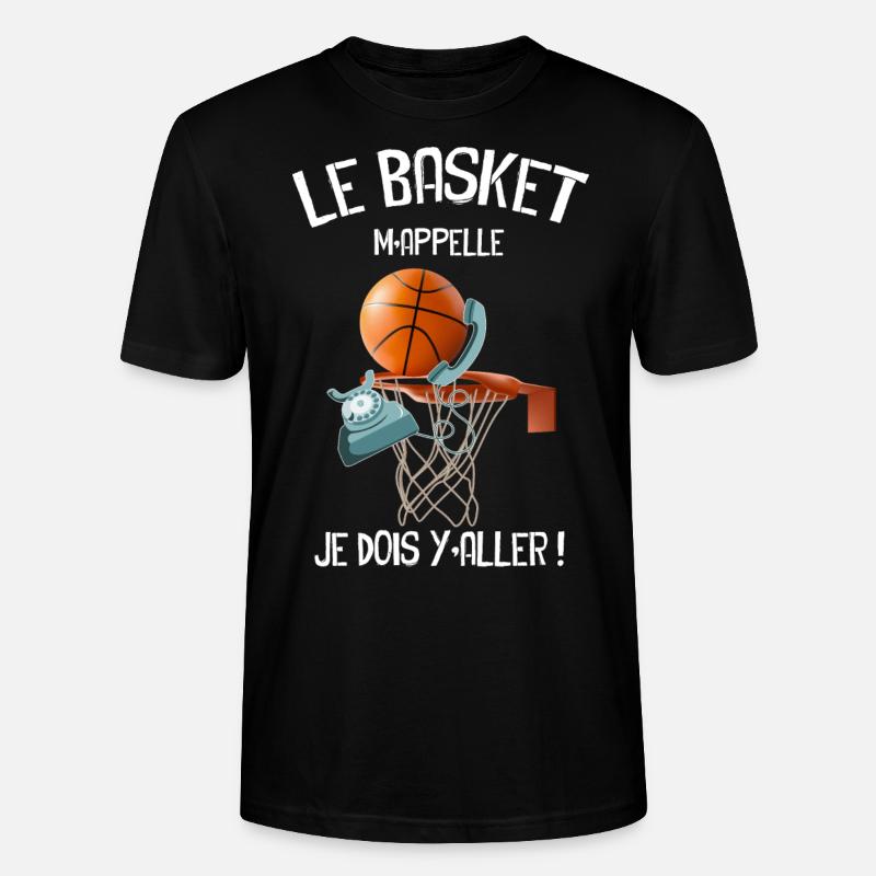 Basket m'appelle - T-shirt bio CRAFTER Stanley Stella Unisexe - noir