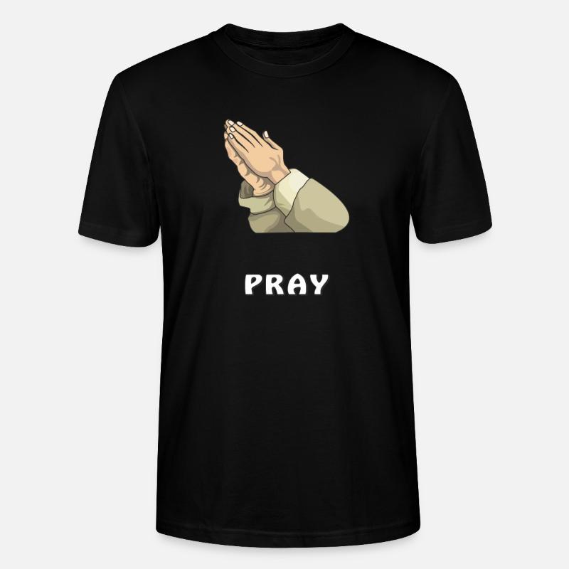 PRAY - Stanley/Stella Unisex Bio-T-Shirt CRAFTER - Schwarz