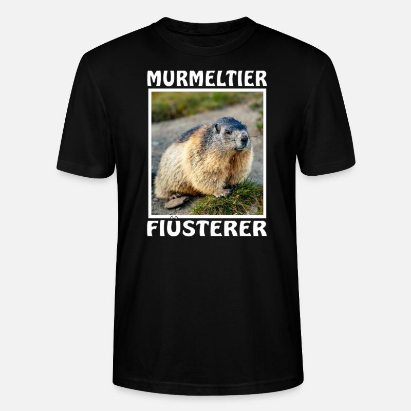 MURMELTIER FLÜSTERER - Stanley/Stella Unisex Bio-T-Shirt CRAFTER - Schwarz