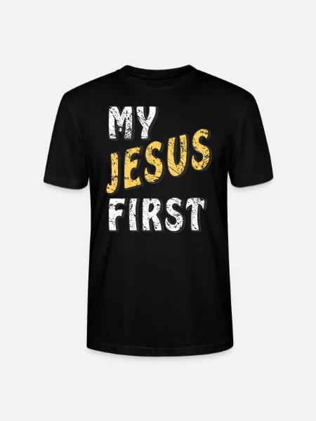 MON JÉSUS D’ABORD - T-shirt bio CRAFTER Stanley Stella Unisexe - noir