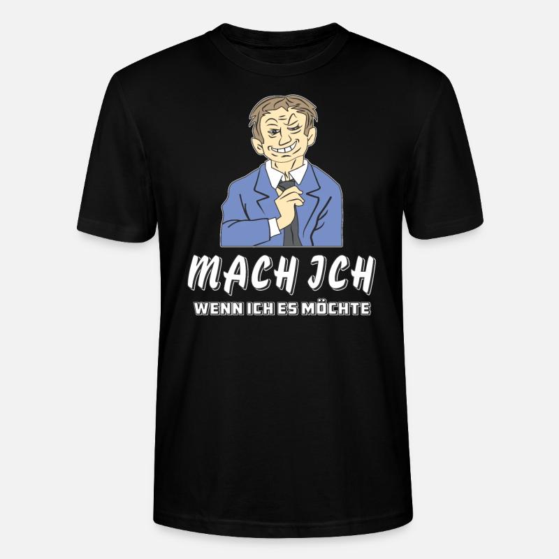 MANN MACH ICH - Stanley/Stella Unisex Bio-T-Shirt CRAFTER - Schwarz