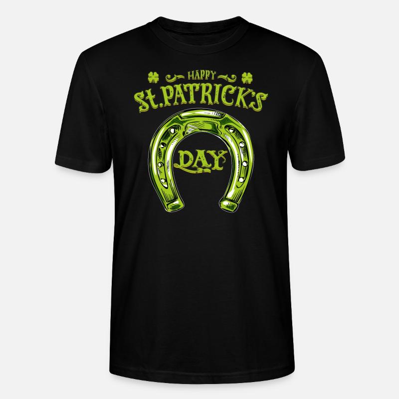 FER À CHEVAL DE LA SAINT-PATRICK - T-shirt bio CRAFTER Stanley Stella Unisexe - noir