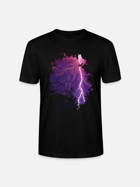 Lightning - Stanley/Stella Unisex Bio-T-Shirt CRAFTER - Schwarz