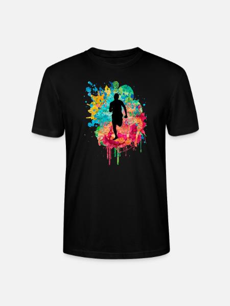 Jogging und Laufen - Stanley/Stella Unisex Bio-T-Shirt CRAFTER - Schwarz