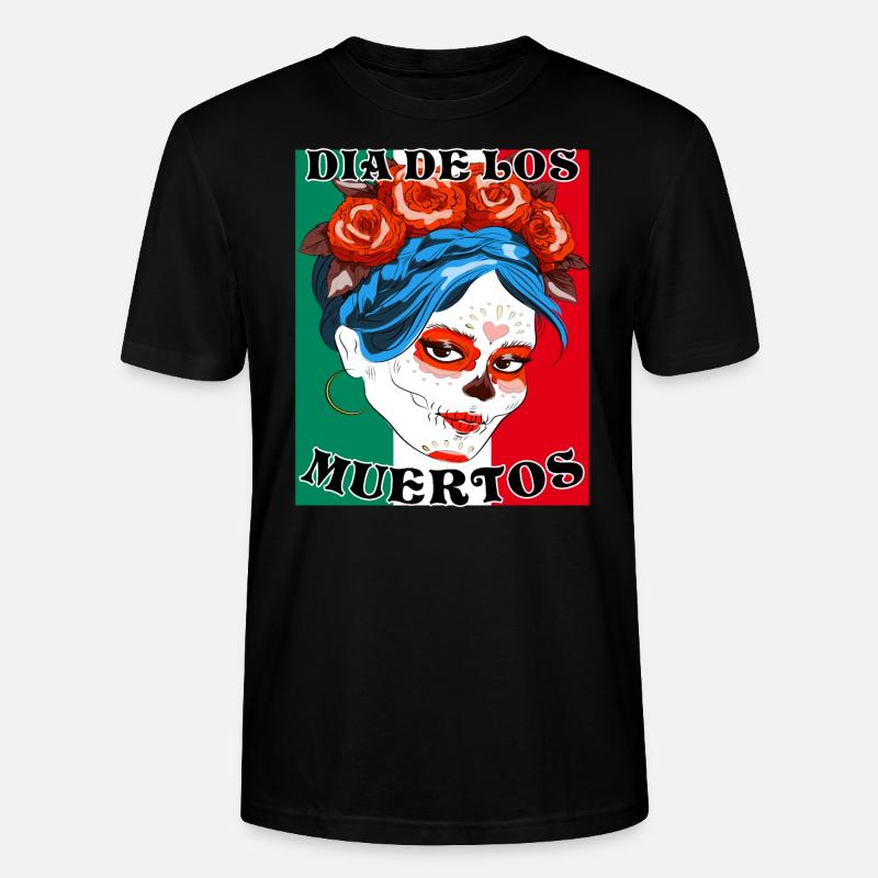 DIA DE LOS MUERTOS - T-shirt bio CRAFTER Stanley Stella Unisexe - noir