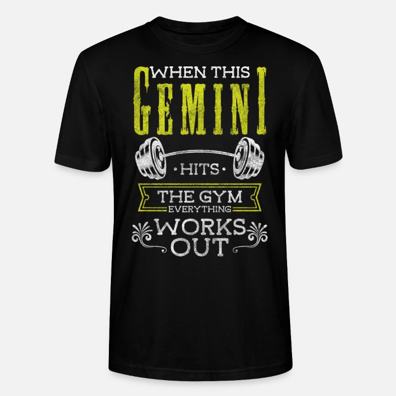 Zwilling Tierkreiszeichen Element - Stanley/Stella Unisex Bio-T-Shirt CRAFTER - Schwarz