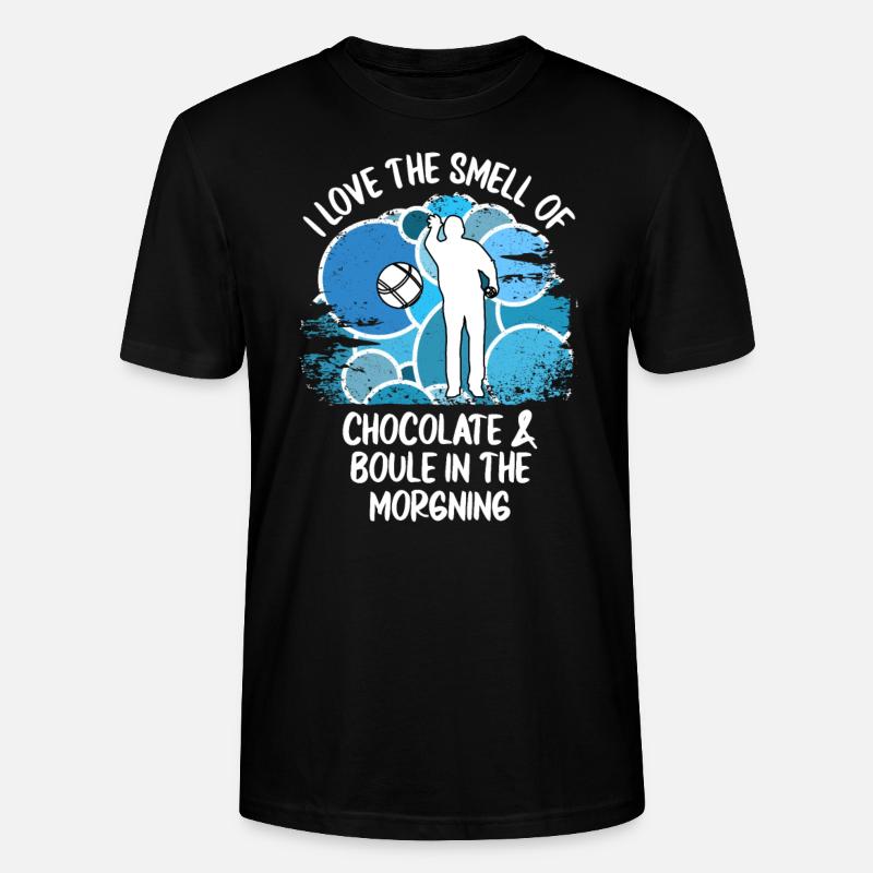 Boule Petanque Boccia Boules Schokolade - Stanley/Stella Unisex Bio-T-Shirt CRAFTER - Schwarz