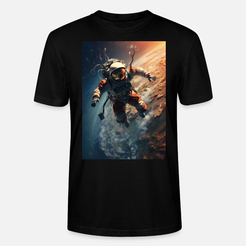 Astronaute dans l’espace - T-shirt bio CRAFTER Stanley Stella Unisexe - noir