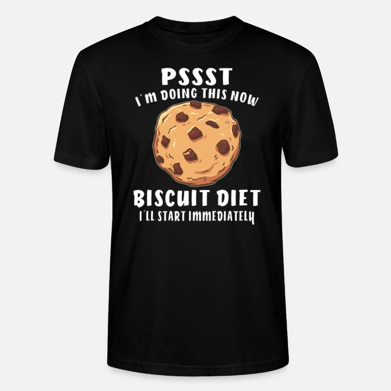 PSSST BISCUIT DIET - Stanley/Stella Unisex Bio-T-Shirt CRAFTER - Schwarz
