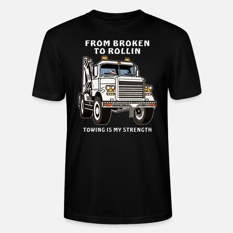 ABSCHLEPPWAGEN FROM BROKEN TO ROLLIN - Stanley/Stella Unisex Bio-T-Shirt CRAFTER - Schwarz