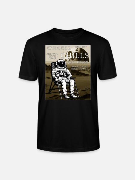 CHAISE LONGUE ASTRONAUTE ENDLESS CHILLS - T-shirt bio CRAFTER Stanley Stella Unisexe - noir
