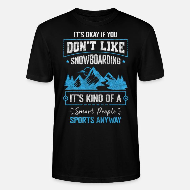 Snowboarder Tailgrab - Stanley/Stella Unisex Bio-T-Shirt CRAFTER - Schwarz