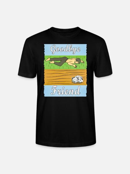 MAN SAD DOG - Stanley/Stella CRAFTER Unisex Organic T-Shirt - black