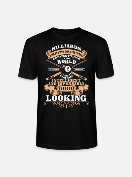 Billiards Billiard Player Kö Balls - Stanley/Stella CRAFTER Unisex Organic T-Shirt - black