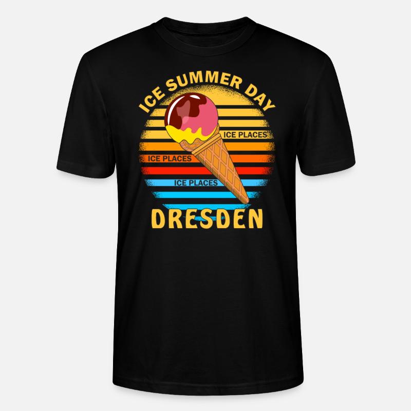 ICE SUMMER DAY DRESDEN - Stanley/Stella Unisex Bio-T-Shirt CRAFTER - Schwarz