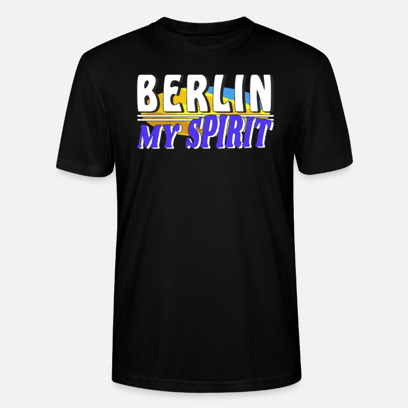 BERLIN MON - T-shirt bio CRAFTER Stanley Stella Unisexe - noir