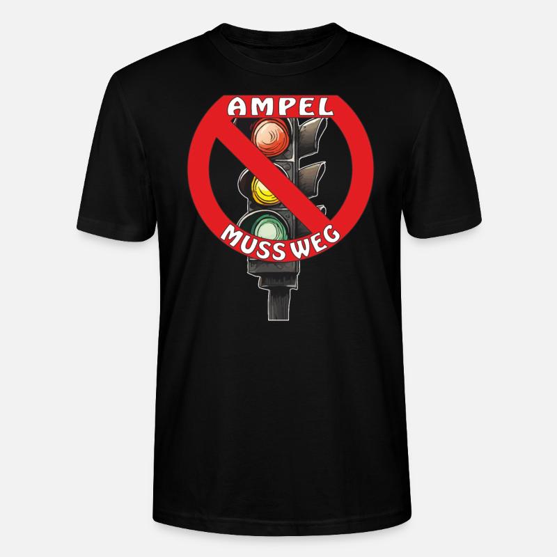 AMPEL MUSS WEG 2 - Stanley/Stella Unisex Bio-T-Shirt CRAFTER - Schwarz