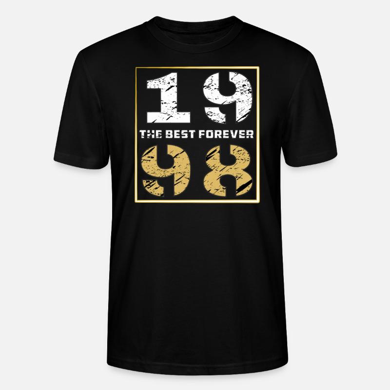 THE BEST FOREVER 1998 - Stanley/Stella Unisex Bio-T-Shirt CRAFTER - Schwarz
