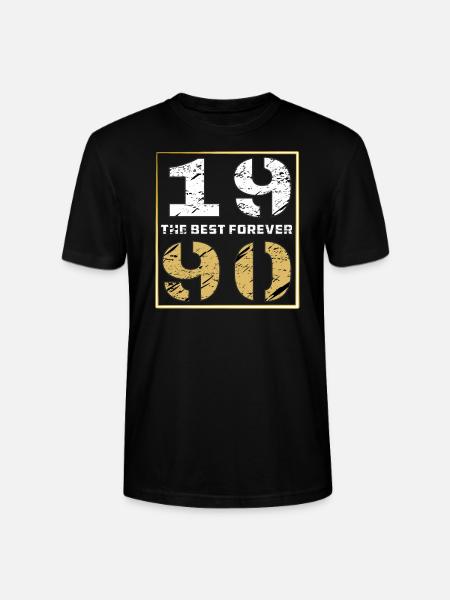 THE BEST FOREVER 1990 - Stanley/Stella CRAFTER Unisex Organic T-Shirt - black