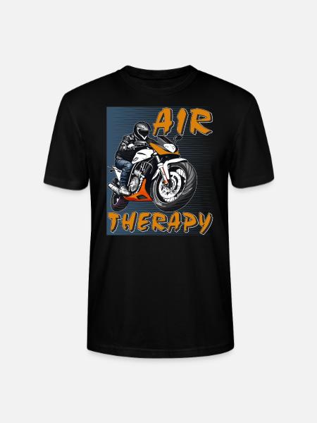 MOTORRAD AIR THERAPY - Stanley/Stella Unisex Bio-T-Shirt CRAFTER - Schwarz