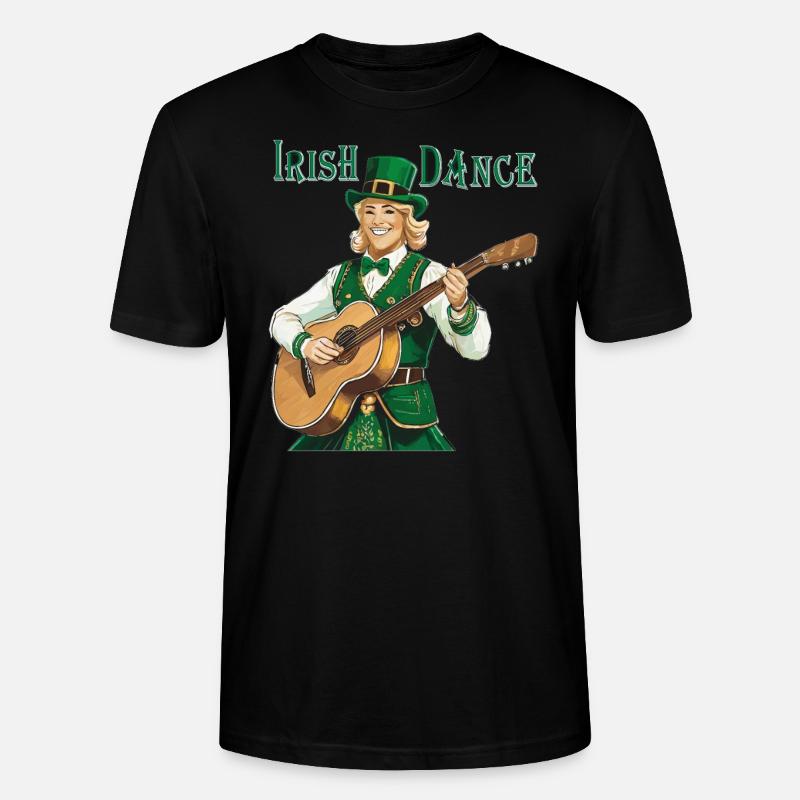 IRISH DANCE - Stanley/Stella Unisex Bio-T-Shirt CRAFTER - Schwarz