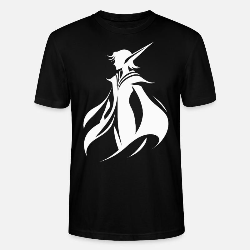 L’elfe murmure dans le vent - T-shirt bio CRAFTER Stanley Stella Unisexe - noir