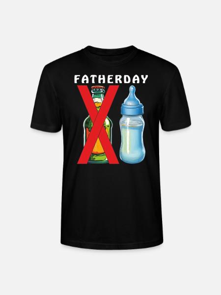 BABYFLASCHE BIERFLASCHE FATHERDAY - Stanley/Stella Unisex Bio-T-Shirt CRAFTER - Schwarz