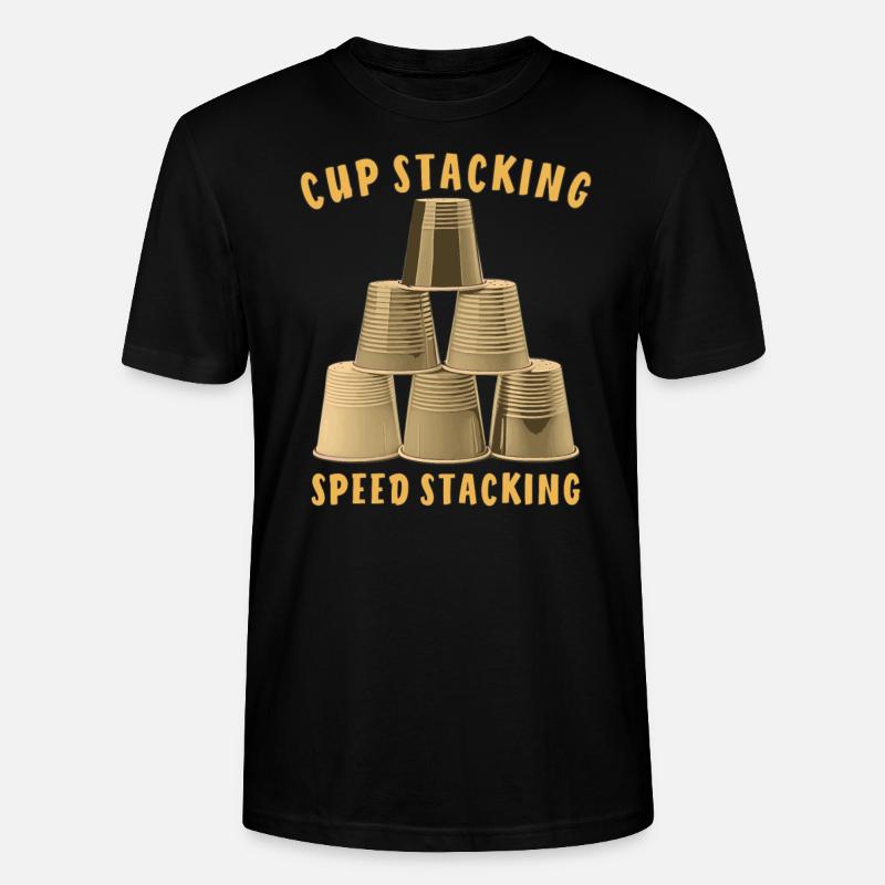 CUP STACKING SPEED STACKING - Stanley/Stella Unisex Bio-T-Shirt CRAFTER - Schwarz