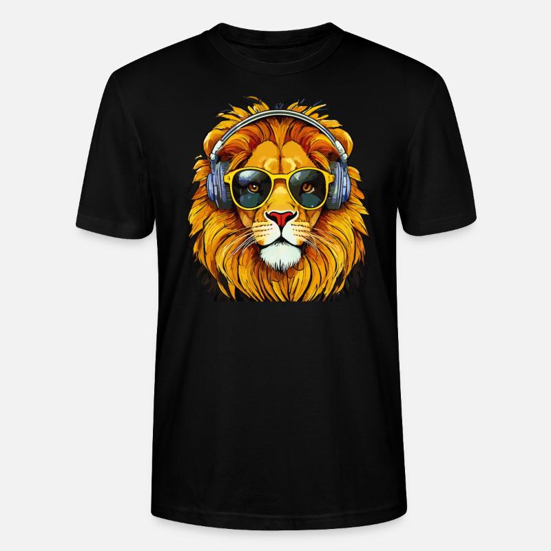 LÖWE - Stanley/Stella Unisex Bio-T-Shirt CRAFTER - Schwarz
